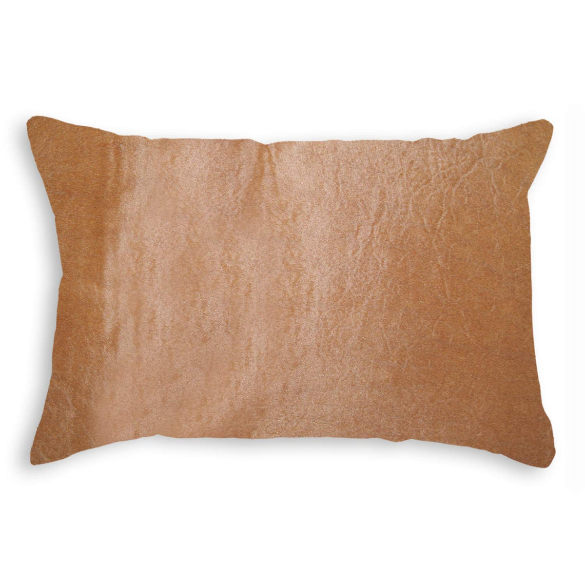 HomeRoots Cowhide, Microsuede, Polyfill 12' x 20' x 5' Tan Cowhide Pillow