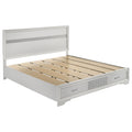 Coaster Home Furnishings Miranda Contemporary Wood Eastern King Size Storage Panel Bed Frame 50-inch Headboard White 205111KE