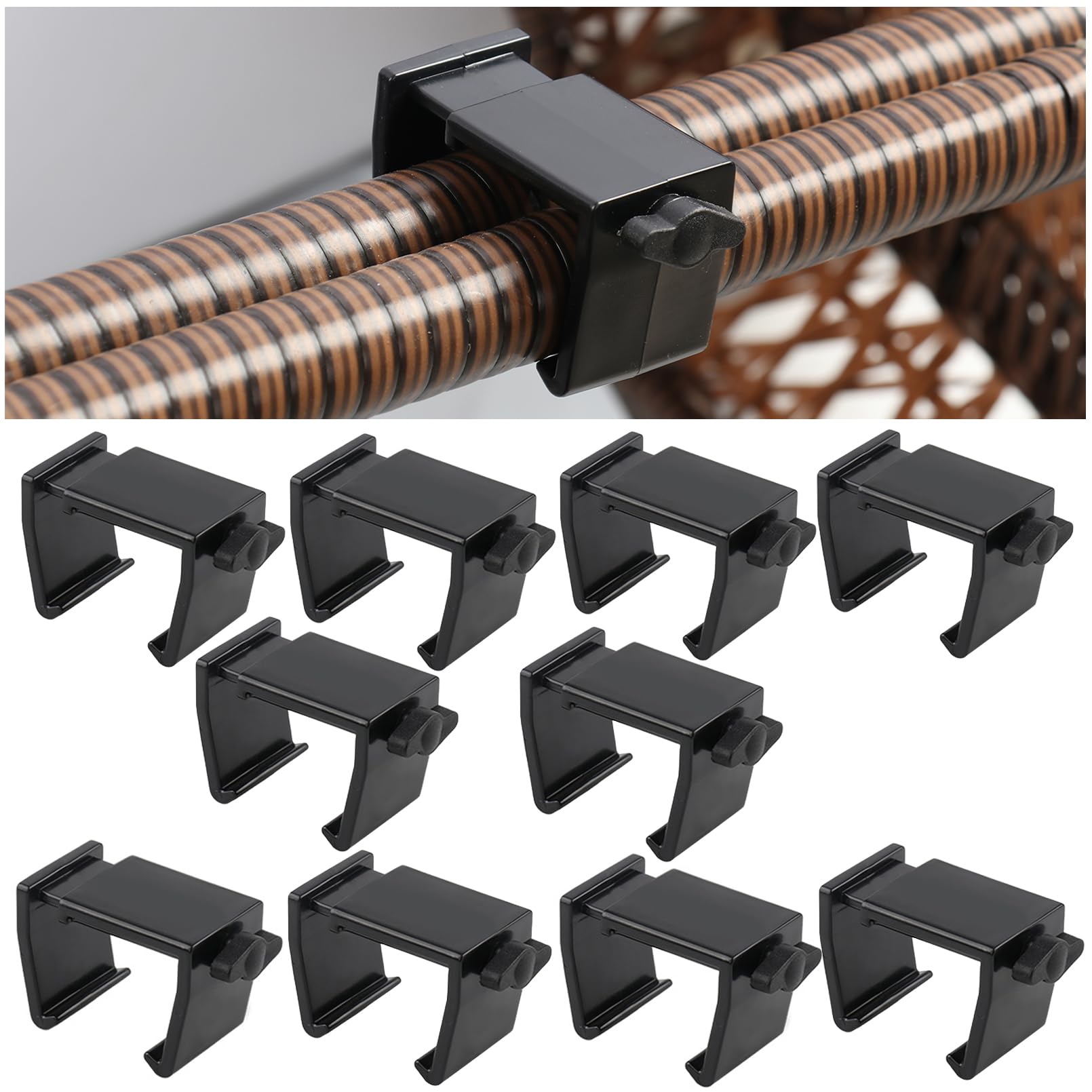 Adjustable Outdoor Furniture Clips Patio Sofa Clips,Sectional Sofa Furniture Chair Clips,Rattan Furniture Clamps Wicker Chair Fa