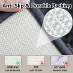 Flotstiga Bathroom Rugs Chenille, Extra Thick And Absorbent, Non-Slip, Machine Washable, Dry Quckily, Soft Cozy Plush, Used Unde