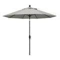 California Umbrella GSCUF908705-5402 9 Round Aluminum Pole Fiberglass Rib Market Patio Umbrella, 9-Foot, Granite
