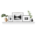MCS 60-Inch Mantel, Master & Co White Finish Solid Wood Floating Fireplace Mantel, Long Floating Shelf for Livingroom with Wood 
