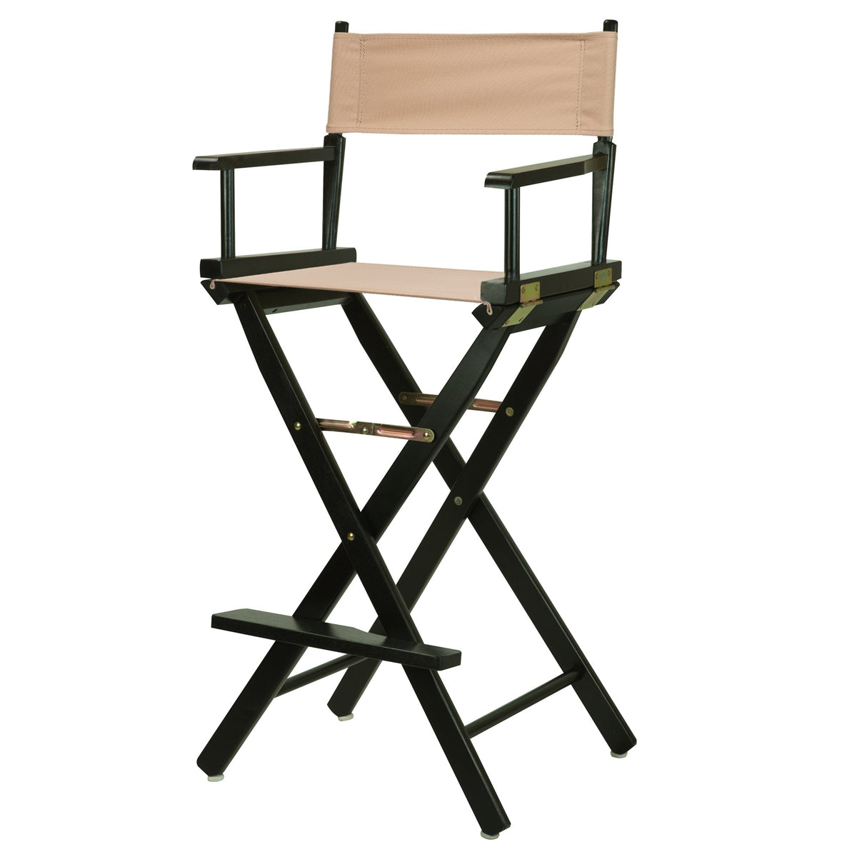 Casual Home 30&quot; Director'S Chair Black Frame-With Tan Canvas, Bar Height