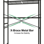 Mallboo Over The Toilet Storage Rack,Metal 3-Tier Over Toilet Organizer Shelf,Freestanding Above Toilet Shelf For Bathroom, Laundry(Black)