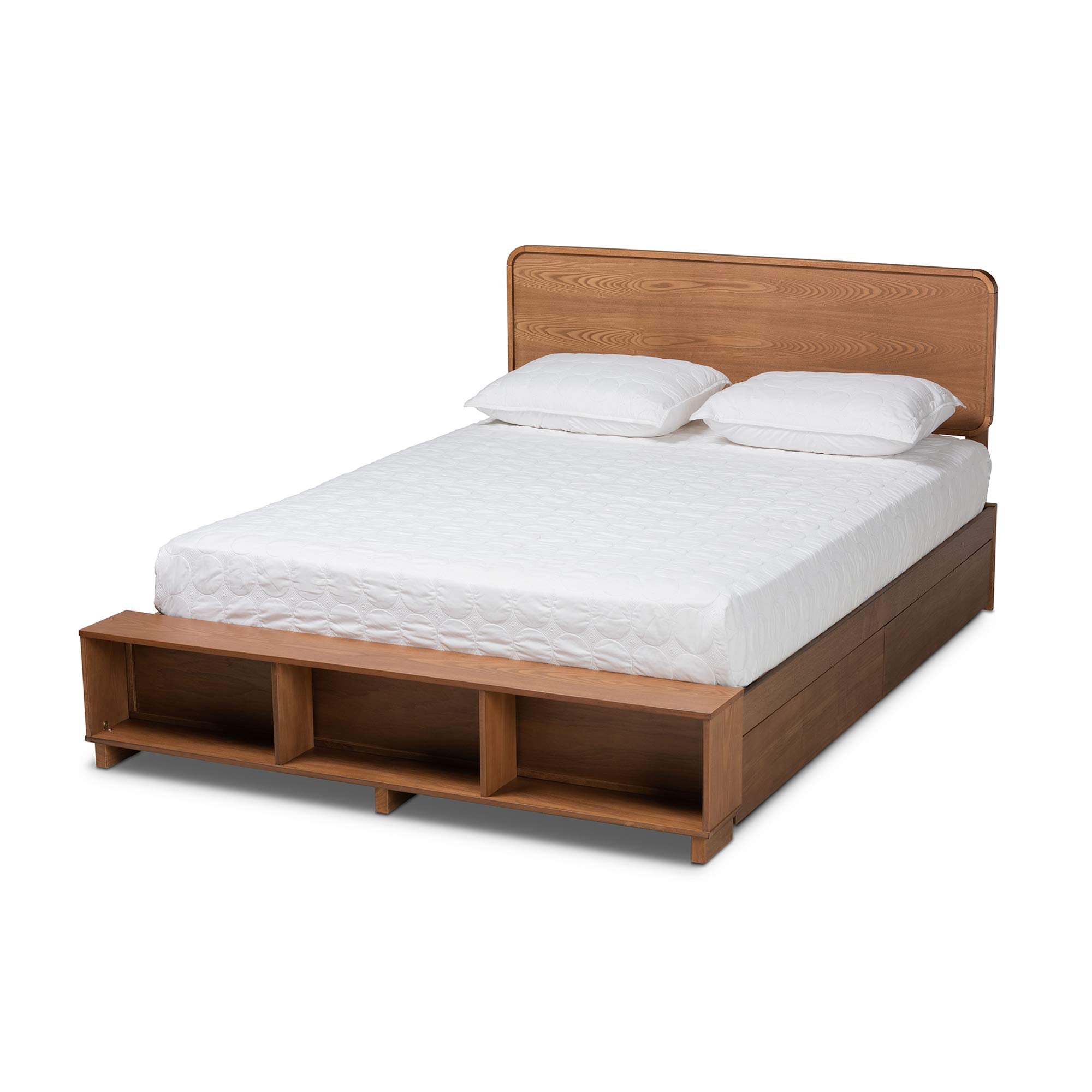 Baxton Studio Vita Platform Storage Bed - Thumbnail 3