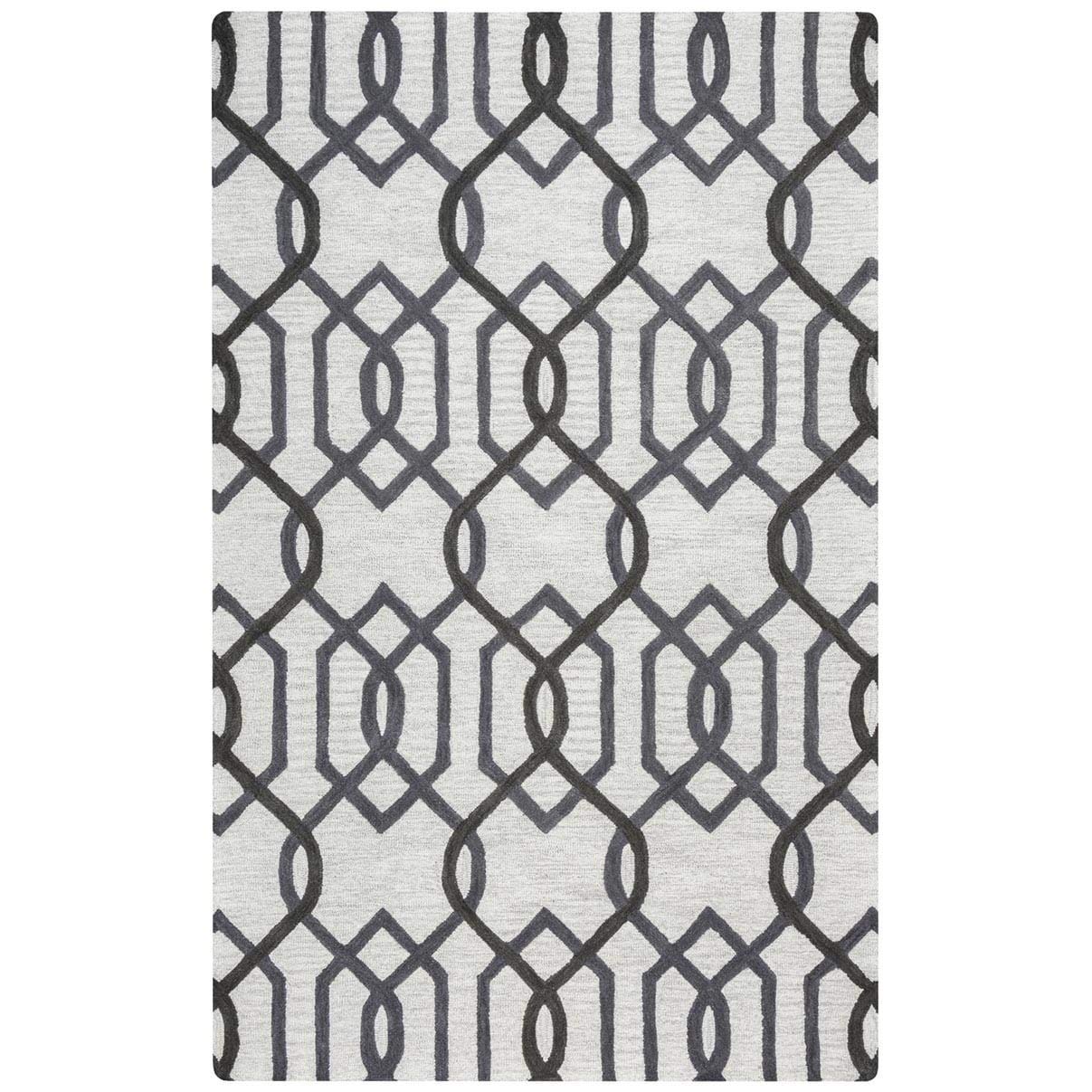 Rizzy Home Alora Decor Berlin 2'6" X 8' Trellis Grey/Gray/Rust/Blue Hand-Tufted Area Rug