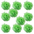 WYZworks Set of 10 - Summer Green 16 - (10 Pack) Tissue Pom Poms Flower Party Decorations for Weddings, Birthday, Bridal, Baby S