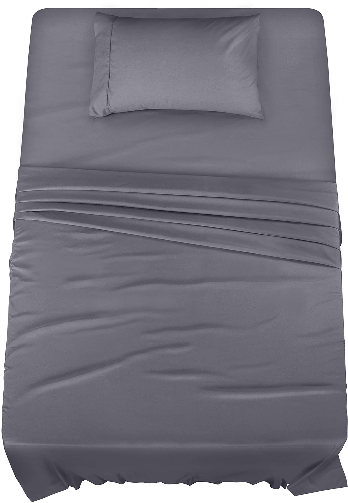 Utopia Bedding Twin Bed Sheets Set - 3 Piece Bedding - Brushed Microfiber - Shrinkage And Fade Resistant - Easy Care (Twin, Grey