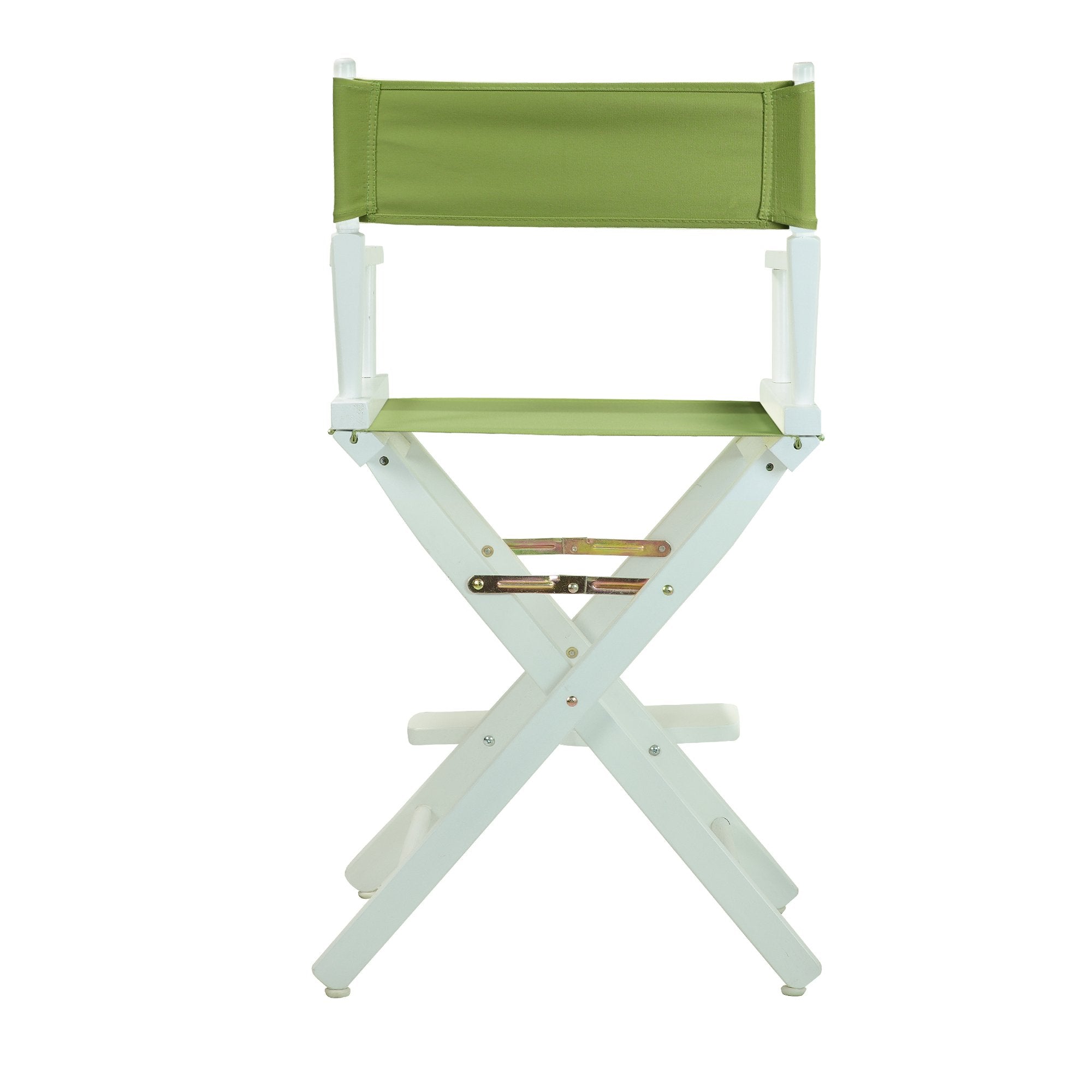 Casual Home 220-01/021-72 24" White Frame-Lime Green Canvas Director Chair Counter Height, Whiteframe
