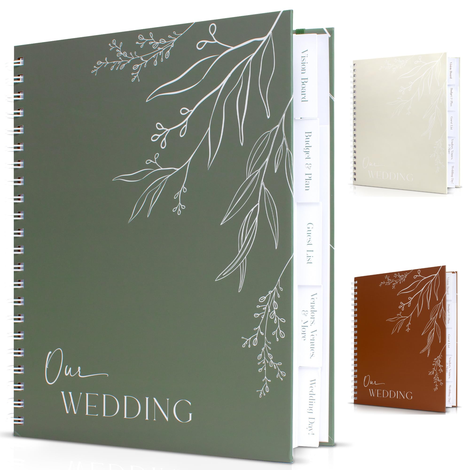 Beautiful Minimalistic Wedding Planner Book And Organizer - Enhance Excitement And Makes Your Countdown Planning Easy - Unique E