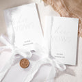 Honoson Embossed Wedding Vow Books with Embossed Letters Perfectly Sized Vow Books for Wedding Registry Gifts Ideas for Bride Gr