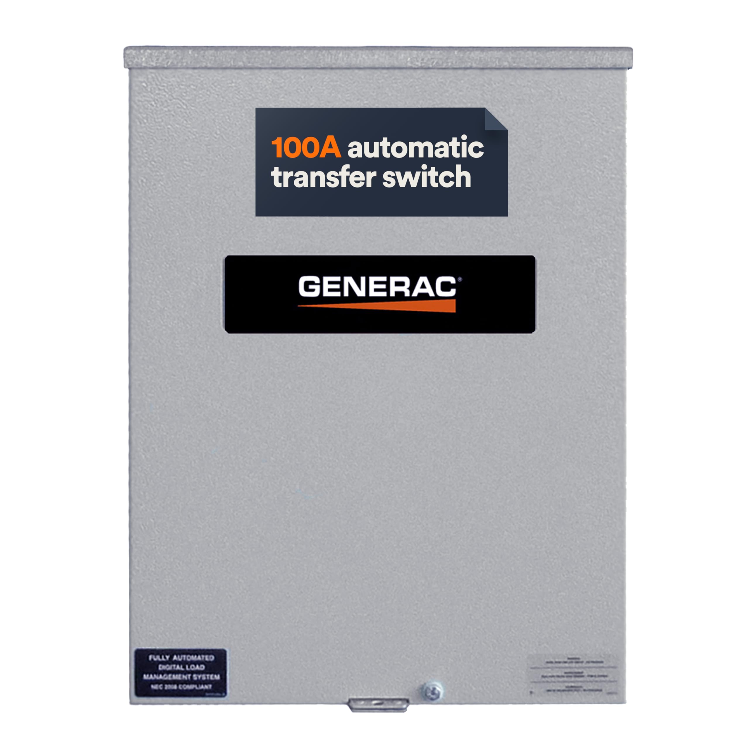 Generac 100 Amp Single Phase Generator Automatic Transfer Switch - Service Entrance Rated - Nema 3R Outdoor Rated Aluminum Enclo