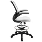Modway MO-EEI-1423-GRY Veer-Reception Desk Flip-Up Arm Drafting Chair, 22.5"L x 25.5"W x 41.5-50"H, Gray