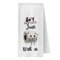 GCFET Funny Bathroom Hand Towels  Funny Hand Towels for Bathroom, Funny Bathroom Decor, Just Roll with It Decorative Hand Towel
