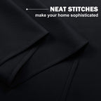 Nicetown Blackout Tiers Drapes For Small Window - Functional Plain Grommet-Top Window Treatment Curtains For Cafe/Office/Hallowe