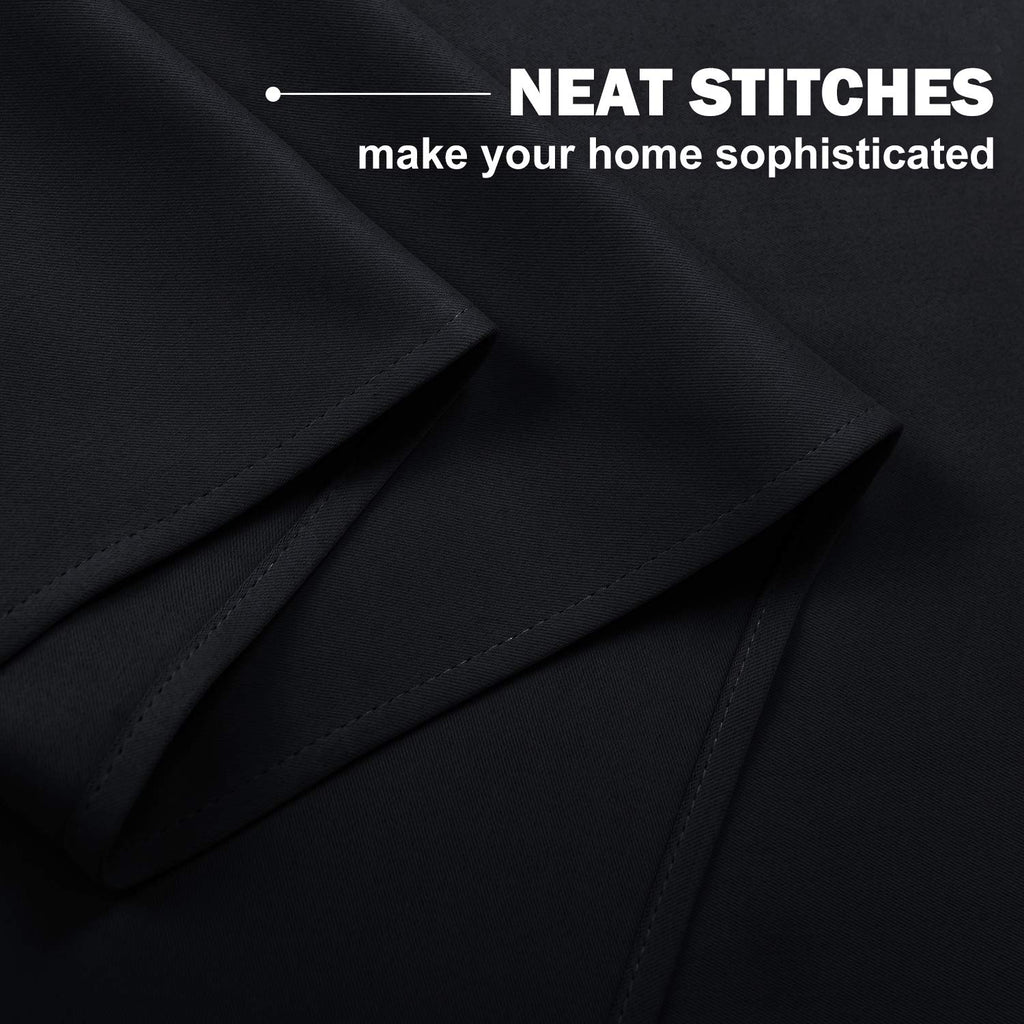 Nicetown Blackout Valance Curtain For Kitchen, 24 Inches Long Curtains For Rv Camper Thermal Insulated Grommet Window Tiers Shor
