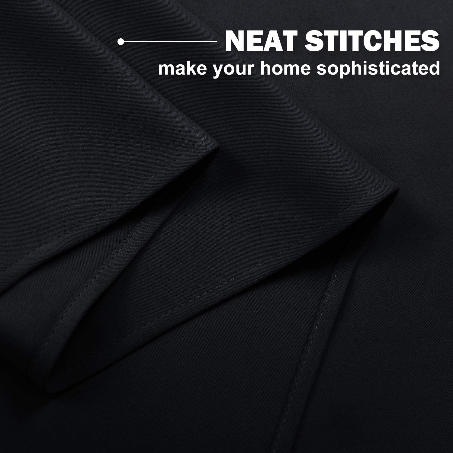 Nicetown Blackout Valance Curtain For Kitchen, 24 Inches Long Curtains For Rv Camper Thermal Insulated Grommet Window Tiers Shor