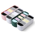 Pihudidas Clothes Organizer Set Of 4, Wardrobe Storage Box & Drawer Organizer For Clothes, Underwear, Socks & Ties, Foldable Fab