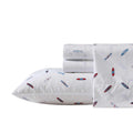 Nautica - Twin Sheets, Cotton Percale Bedding Set, Casual Home Decor (High Surf Navy, Twin)