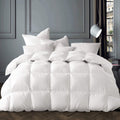 Globon Winter White Goose Down Comforter King Size,Down Duvet Insert, 800 Fill Power, 400 Thread Count,Ultra Soft Noiseless Shel