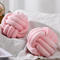 Namalu 2 Pieces Plush Knot Ball Pillows Decorative Round Throw Knotted Pillows Aesthetic Stuffed Pillows for Stress Relieving Be