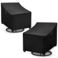WLEAFJ Outdoor Swivel Chair Covers, Waterproof Heavy Duty Outdoor Chair Covers, Patio Rocking Chair Covers for Outdoor Furniture
