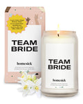 Homesick Scented Candles for Home (Team Bride) - 13.75 oz Long-Lasting Natural Soy Wax Blend Jar Candle Gifts for Women & Men, 6