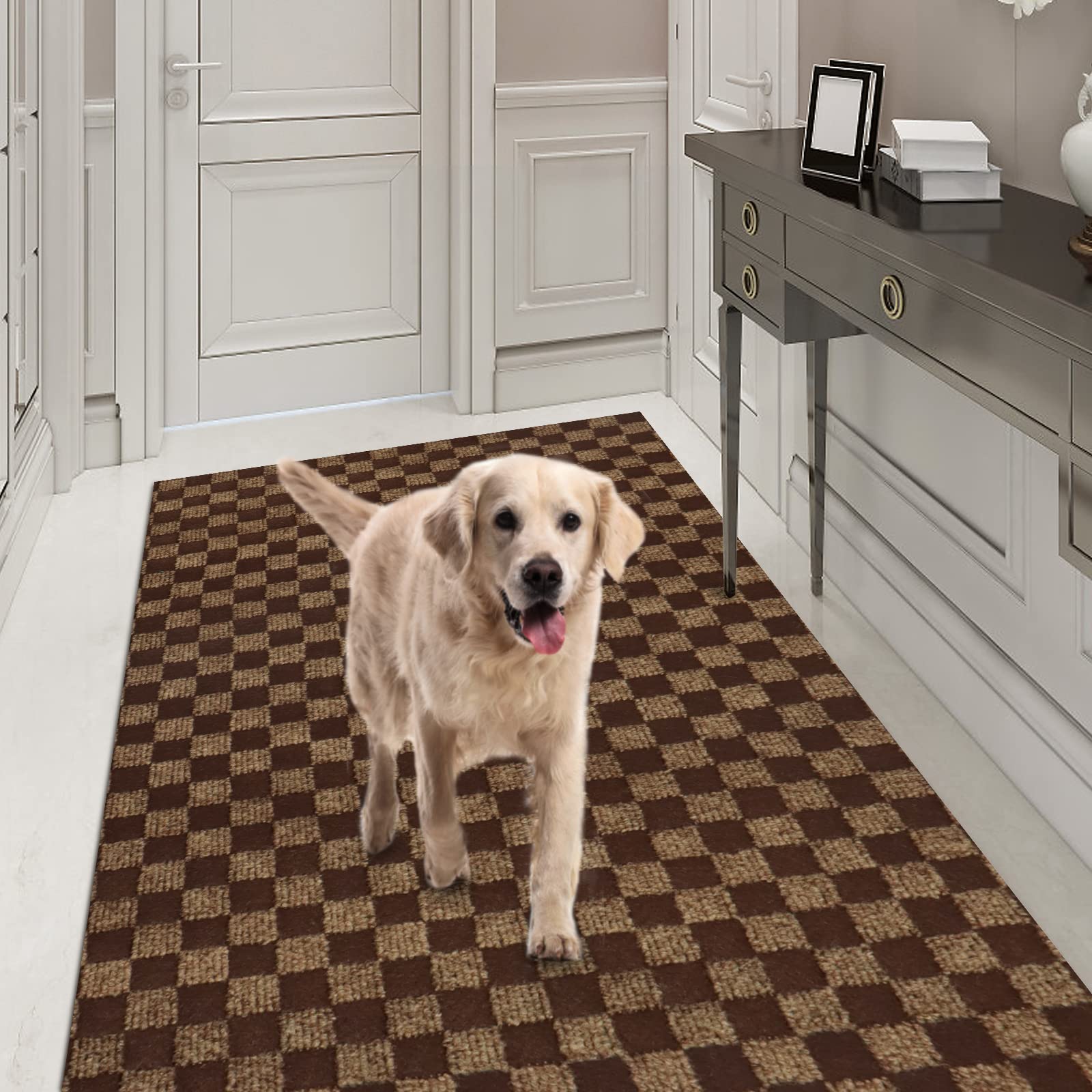 Runner Rug 4FT x 54FT, AYOHA 2'-82' Utility Carpet Runner for Entryway Hallway Aisles Balcony Garages, Area Rugs with Non-Slip R