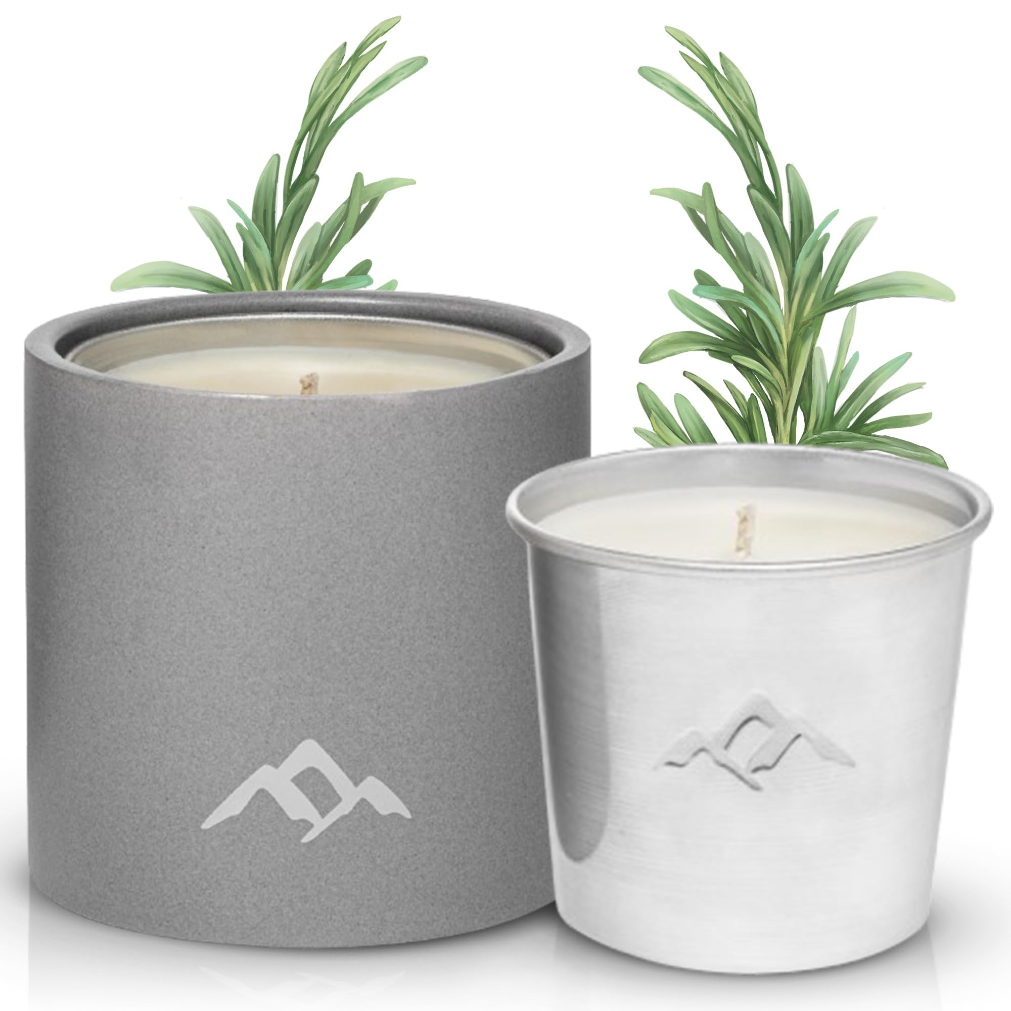 Murphys Naturals Refillable Mosquito Repellent Candle for Outdoor Patio, DEET-Free, Plant-Based Essential Oils, Soy & Beeswax B