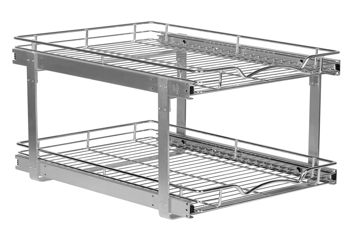 2Tier PullOut Cabinet Organizer for Kitchen, 30W x 21D x 16.5H