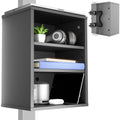 VIVO Clampon Under Desk Shelving Unit, Office Accessory Holder for Supplies, Gaming Devices, and More, MultiLevel Storage Shel