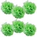 WYZworks Set of 6 - Mint Green 12 - (6 Pack) Tissue Pom Poms Flower Party Decorations for Weddings, Birthday, Bridal, Baby Showe