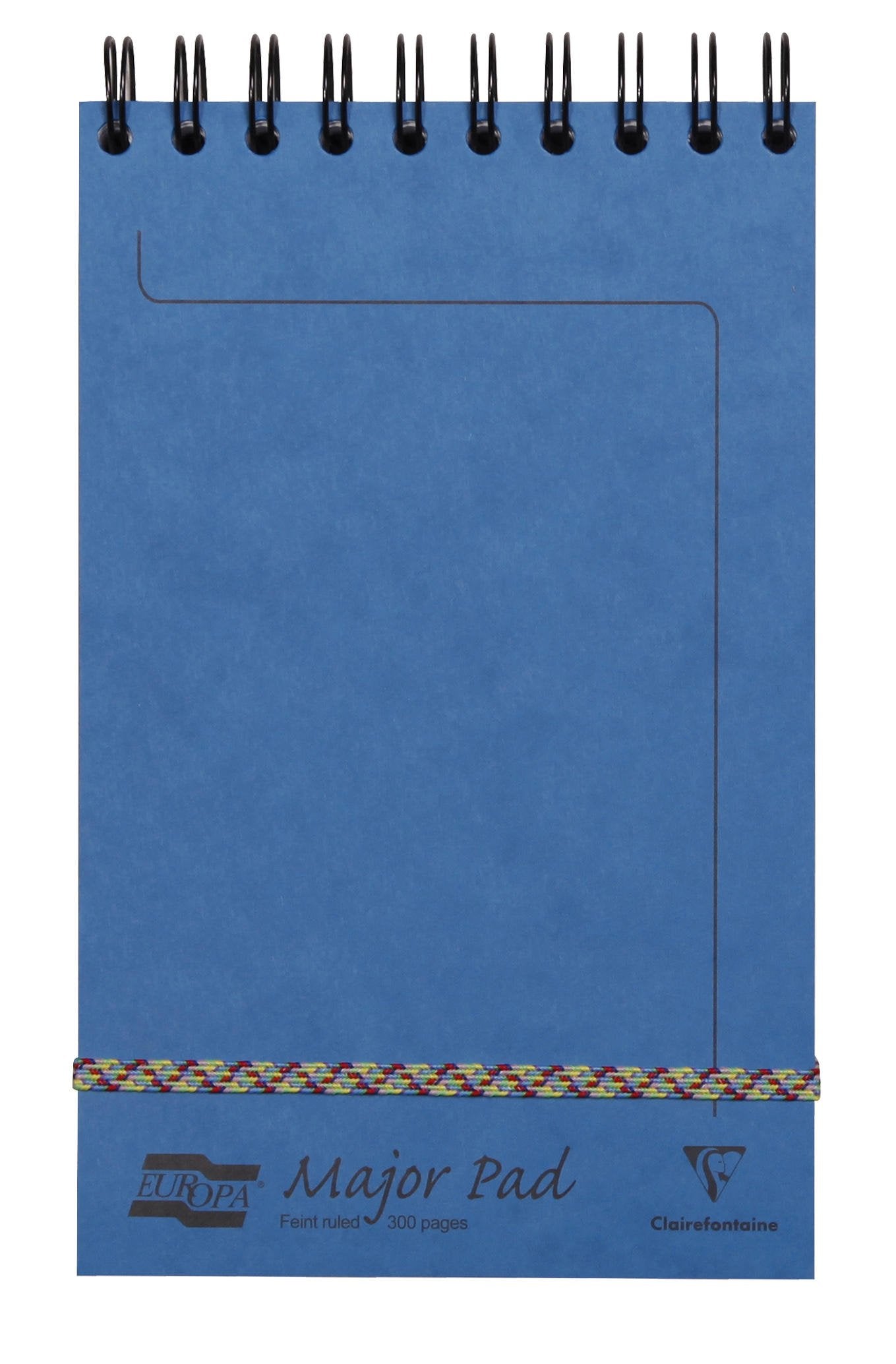 Clairefontaine - Ref 4615Z - Europa Major Pad Notepad (300 Pages) - 20.7 X 12.7Cm In Size, Top Wirebound, Lined Rulings, Premium