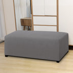 Easy-Going 100% Dual Waterproof Stretch Ottoman Cover Rectangle Folding Storage Stool Furniture Protector Soft Slipcover For Liv