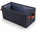 Ayrix Foldable Fabric Storage Basket With Handles, Multipurpose Closet Organiser Bin For Clothes, Toys, Shelves And Home