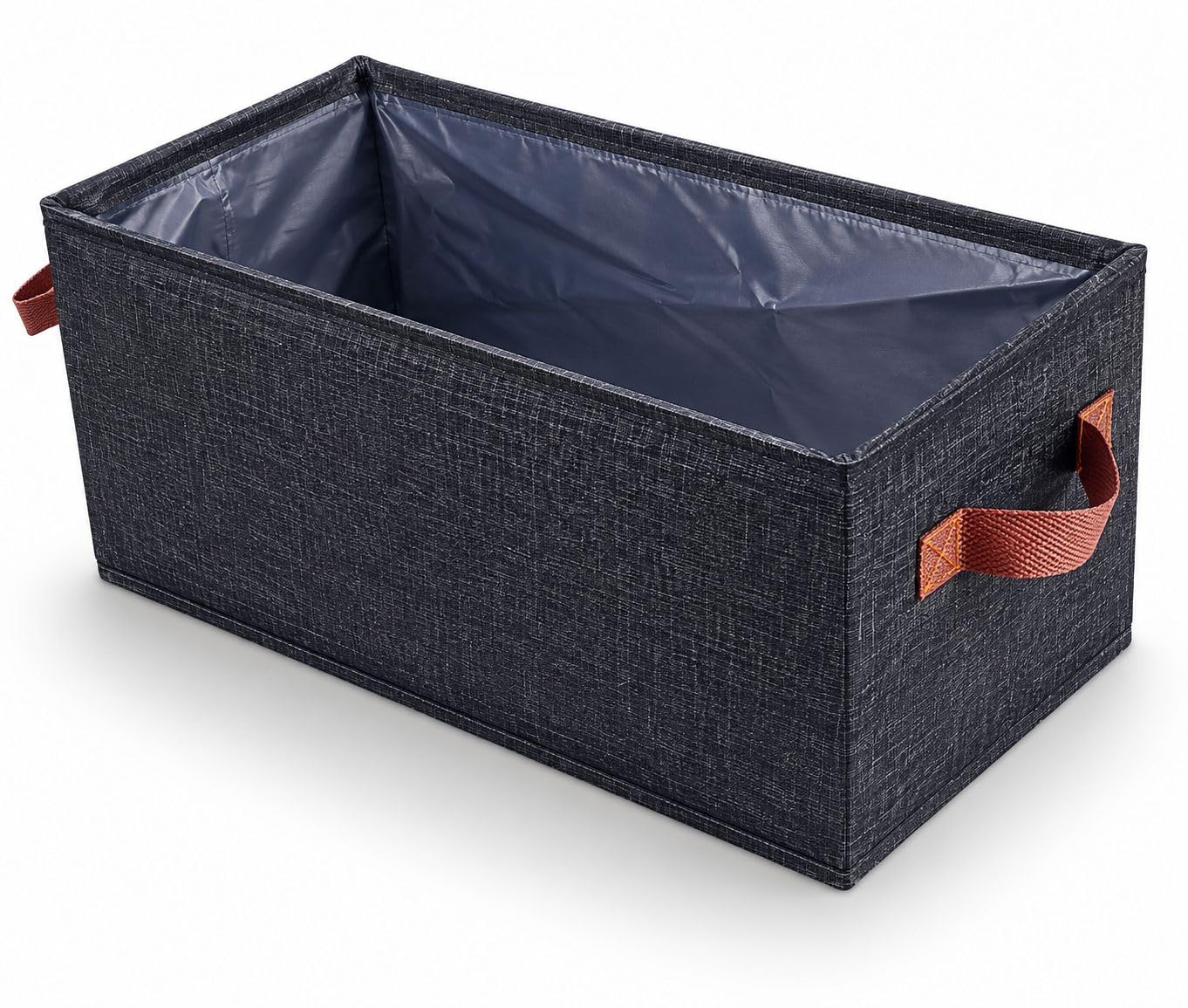 Ayrix Foldable Fabric Storage Basket With Handles, Multipurpose Closet Organiser Bin For Clothes, Toys, Shelves And Home