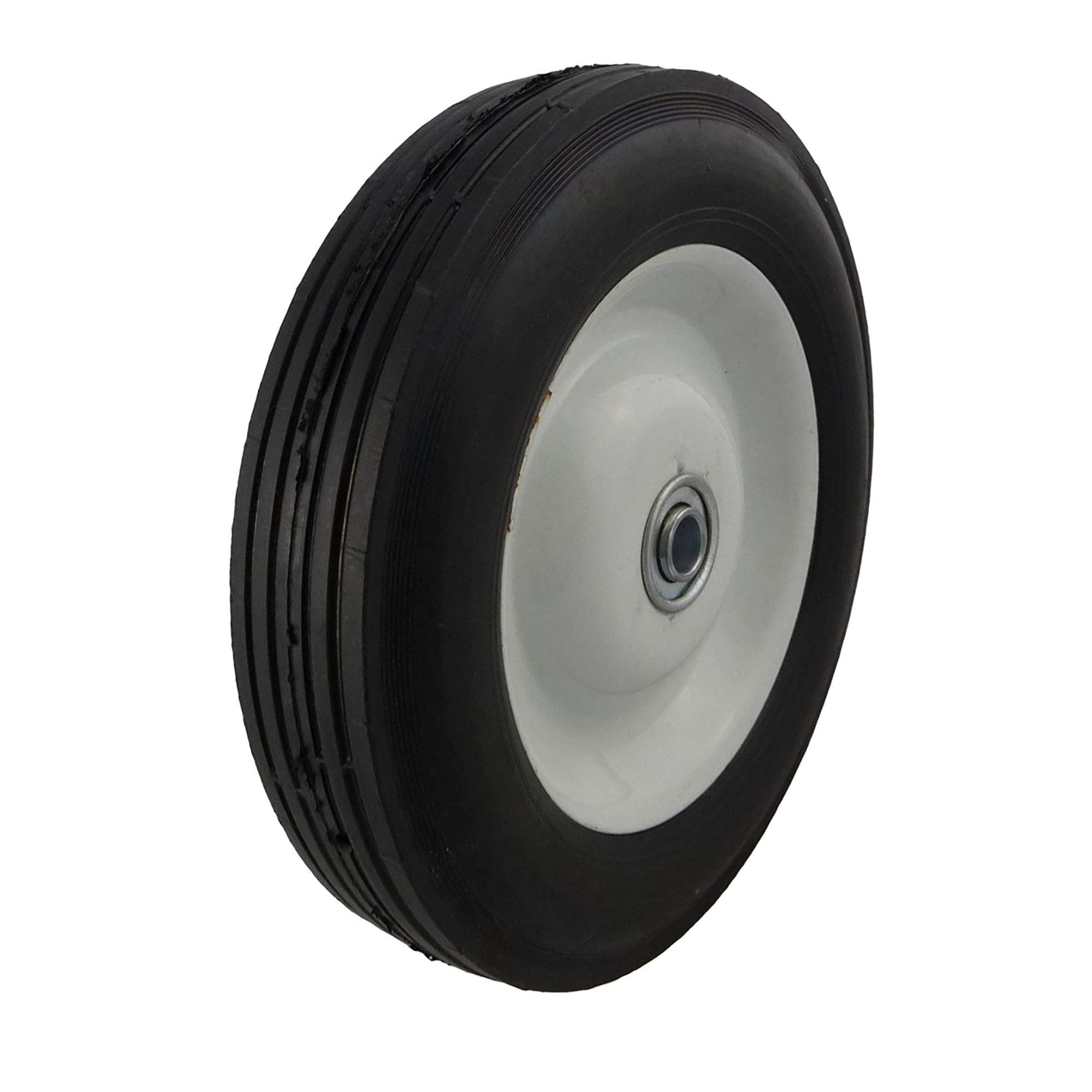 Marathon 8X1.75' Semi-Pneumatic Tire On Wheel With Centered Hub