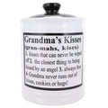 Grandma Gifts, Grandmas Kisses Candy Jar, Piggy Bank, Cute Home Decor Gifts for Grandma