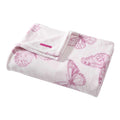 Betsey Johnson - Blanket, Ultra-Soft Plush Bedding, Warm & Cozy, Oversized Room Essentials (Malachite Butterfly Pink, King)