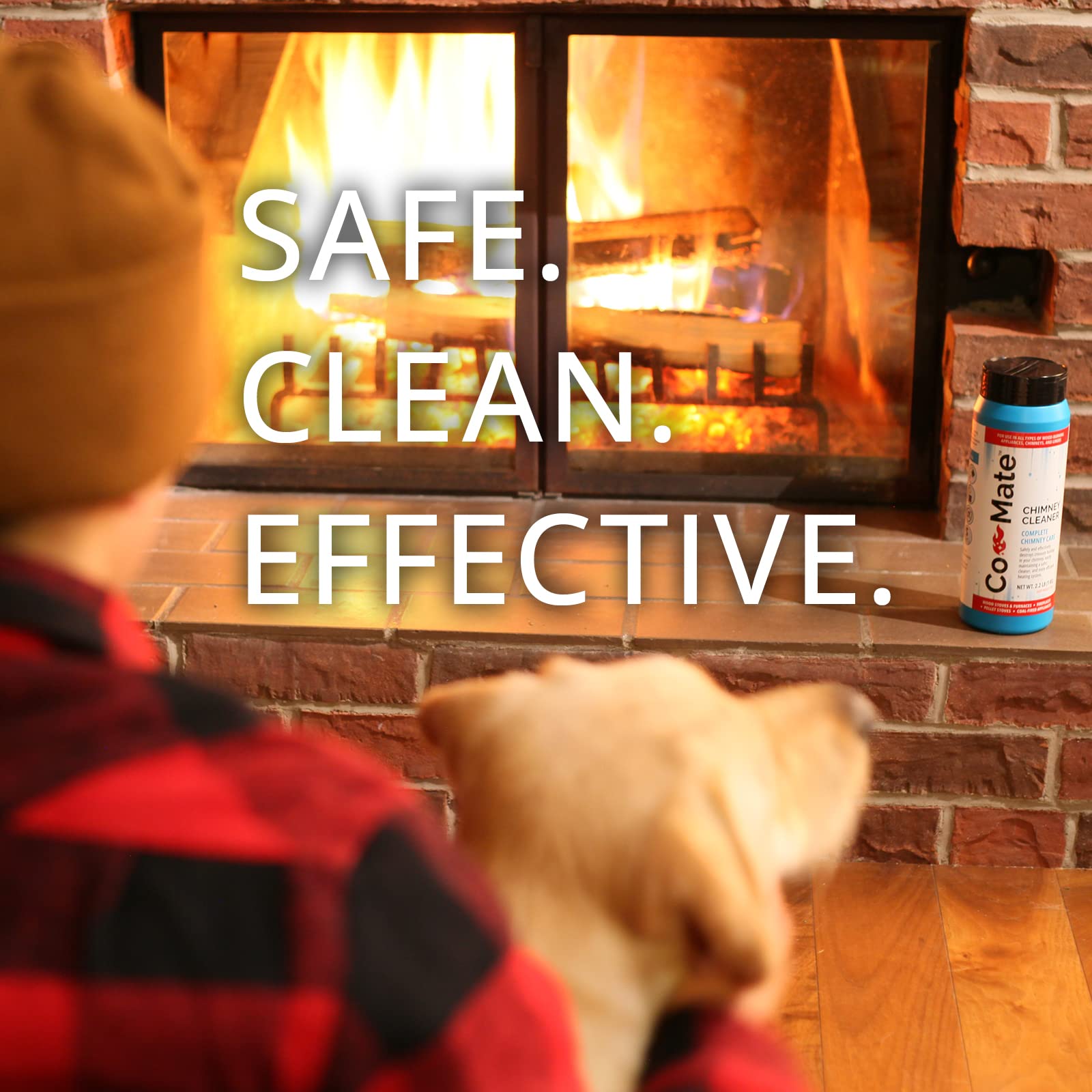 Co-Mate Chimney Cleaner (2.2 Lb.) - Complete Chimney Care, Removes Creosote, Reduces Emissions