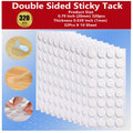 Rn Ru  Nice Double Sided Clear Sticky (320Pcs 0.79In) Adhesive Dots Removable Glue Point Dots, Round Sticky Tack Adhesive Poster