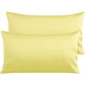 Ntbay 500 Thread Count 100% Egyptian Cotton King Pillowcases, Super Soft And Breathable Envelope Closure Pillow Cases, 20X36 Inches, Mustard Yellow