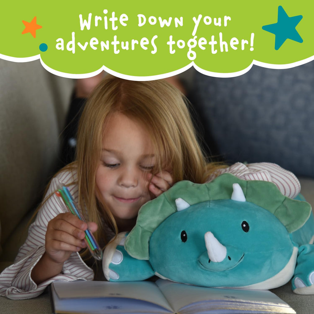 Rory The Triceratops Memory Foam Pillow Plush,15    Stuffed Animal