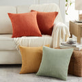 Fancy Homi Set Of 4 Boho Decorative Throw Pillow Covers 20X20 Inch For Couch Bed Sofa Bedroom, Aesthetic Modern Farmhouse Home D