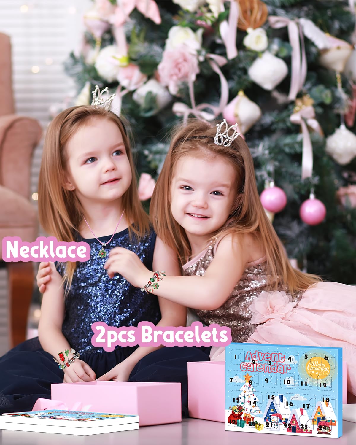 Advent Calendar 2023 Girls, Jewelry Making Kit Charm Bracelet Advent Calendar For Kids Countdown To Christmas, Diy Christmas Art