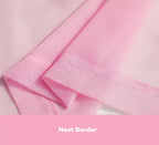 Pi Sheer Curtains,Window Treatment Light Filter Airy Voile With Rod Pocket For Living Room/Bedroom/Kids Room 2 Panels (W42Xl72,Bright Pink)