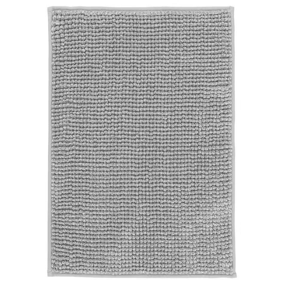 Ikea TOFTBO Anti Slip Micro Fiber Bath Mat, Ultra Soft, Absorbent and Quick to Dry (GreyWhite Melange)