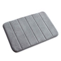 VANRA Small Bath Mat Bath Rugs Anti-Slip Memory Foam Non-Slip Bathroom Mat Soft Bathmat Carpet 15.7 X 23.6 (Gray)