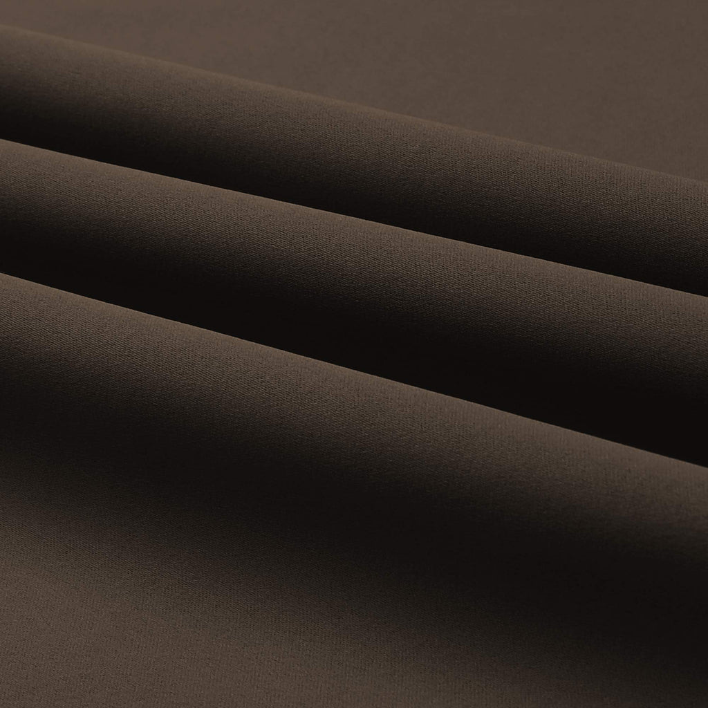 Dualife Coffee Color Brown Blackout Curtain Panels 52 Inch Width 45 Inch Length Thermal Insulated Room Darkening Solid Window Dr