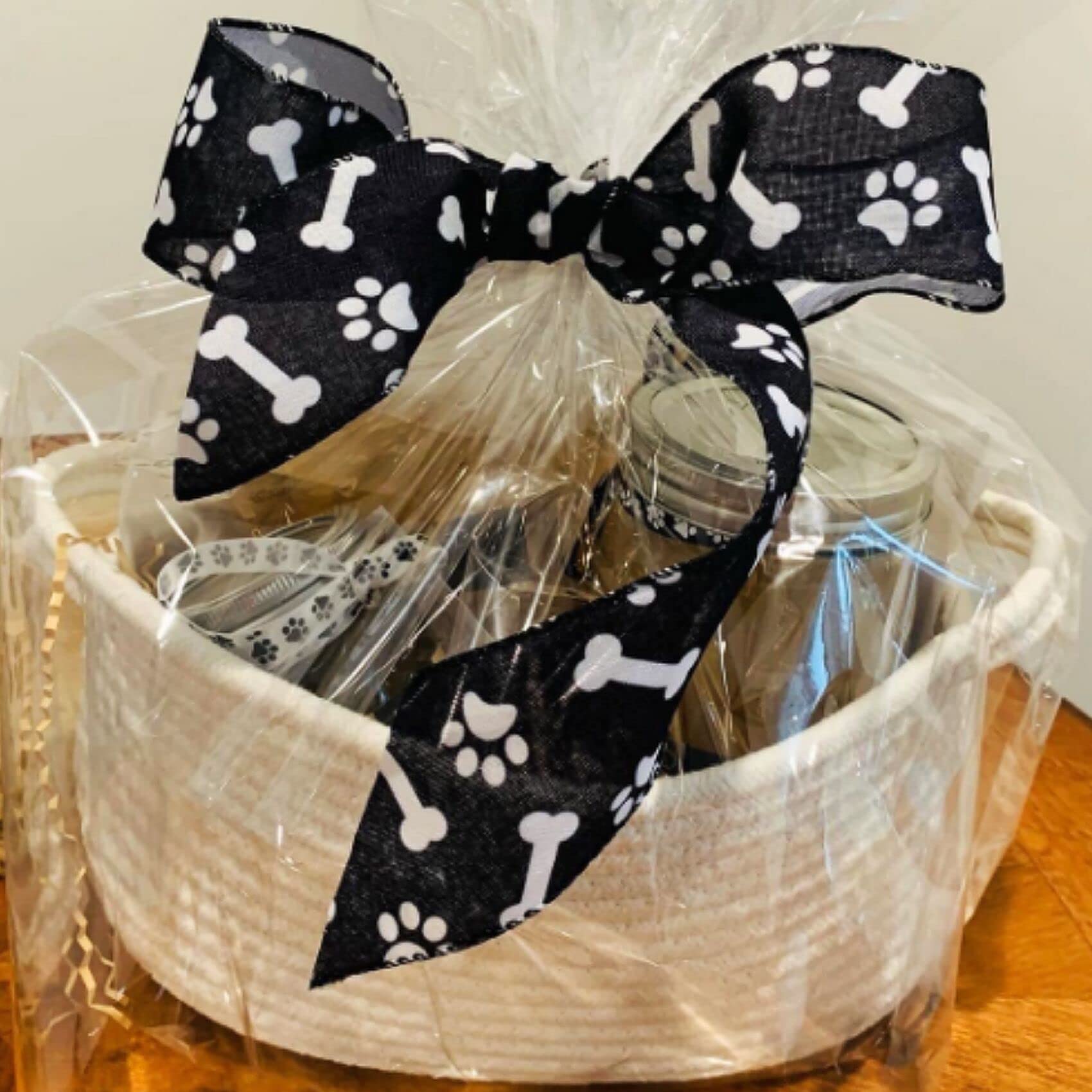 ?2 Pack ?Abenkle Small Woven Basket, 12'X 8' X 5' Cute Small Basket, Rope Room Shelf Storage Basket, Cat Dog Toys Basket Ches